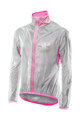 SIX2 Cycling windproof jacket - GHOST - pink/transparent