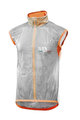 SIX2 Cycling gilet - GHOST - transparent/orange