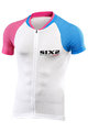 SIX2 Cycling short sleeve jersey - BIKE3 ULTRALIGHT - pink/blue/white