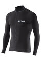 SIX2 Cycling summer long sleeve jersey - BIKE4 CHROMO - black