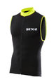 SIX2 Cycling sleeveless jersey - BIKE2 STRIPES - black/yellow