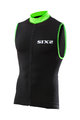 Six2 Cycling sleeveless jersey - BIKE2 STRIPES - green/black