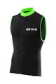 SIX2 Cycling sleeveless jersey - BIKE2 STRIPES - black/green