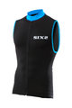 SIX2 Cycling sleeveless jersey - BIKE2 STRIPES - blue/black