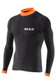 Six2 Cycling summer long sleeve jersey - BIKE4 STRIPES - orange/black