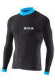 Six2 Cycling summer long sleeve jersey - BIKE4 STRIPES - black/blue