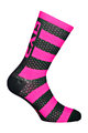 SIX2 Cyclingclassic socks - LUXURY MERINO - pink/black