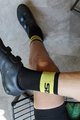 SIX2 Cyclingclassic socks - SHORT LOGO - black/yellow