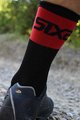 SIX2 Cyclingclassic socks - SHORT LOGO - red/black