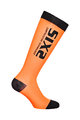 SIX2 Cycling knee-socks - RECOVERY - orange/black