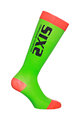 SIX2 Cycling knee-socks - RECOVERY - black/green/red