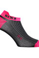 SIX2 Cycling ankle socks - FANT S - black/pink