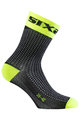 SIX2 Cyclingclassic socks - SHORT S - yellow/black
