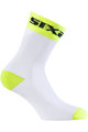 SIX2 Cyclingclassic socks - WHITE SHORT - white/yellow