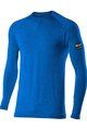SIX2 Cycling long sleeve t-shirt - TS2 MERINOS - blue