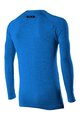 SIX2 Cycling long sleeve t-shirt - TS2 MERINOS - blue