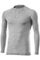 SIX2 Cycling long sleeve t-shirt - SERAFINO MERINOS - grey