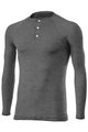 SIX2 Cycling long sleeve t-shirt - SERAFINO MERINOS - grey