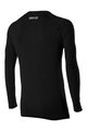SIX2 Cycling long sleeve t-shirt - TS2 MERINOS - black