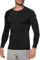 SIX2 Cycling long sleeve t-shirt - TS2 MERINOS - black