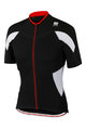 SPORTFUL Cycling short sleeve jersey - CRANK - black