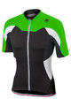 SPORTFUL Cycling short sleeve jersey - CRANK - green/black