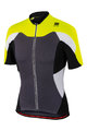 SPORTFUL Cycling short sleeve jersey - CRANK - yellow/grey