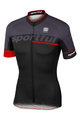 SPORTFUL Cycling short sleeve jersey - SC TEAM - black/red