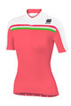 SPORTFUL Cycling short sleeve jersey - ALLURE LADY - pink/white