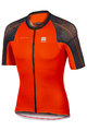 SPORTFUL Cycling short sleeve jersey - BODYFIT SPEEDSKIN - orange/black