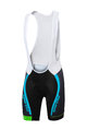 SPORTFUL Cycling bib shorts - SC TEAM - light blue/black