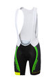 SPORTFUL Cycling bib shorts - SC TEAM - green/black