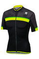 SPORTFUL Cycling short sleeve jersey - PISTA - yellow/black
