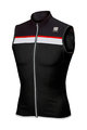 SPORTFUL Cycling sleeveless jersey - PISTA - black/white