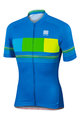 SPORTFUL Cycling short sleeve jersey - STRIPE - yellow/blue