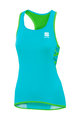 SPORTFUL Cycling tank top - STELLA LADY - turquoise/green