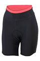 SPORTFUL Cycling shorts without bib - STELLA LADY - black/pink