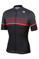 SPORTFUL Cycling short sleeve jersey - FREQUENCE - black/red/grey