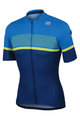 SPORTFUL Cycling short sleeve jersey - FREQUENCE - blue/yellow