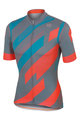 SPORTFUL Cycling short sleeve jersey - VOLT - blue/pink/grey