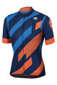 SPORTFUL Cycling short sleeve jersey - VOLT - orange/blue