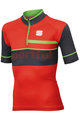 SPORTFUL Cycling short sleeve jersey - SQUADRA CORSE KIDS - red/grey/green
