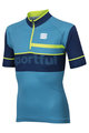 SPORTFUL Cycling short sleeve jersey - SQUADRA CORSE KIDS - light blue/yellow/blue