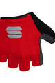 SPORTFUL Cycling fingerless gloves - TC - red