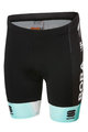SPORTFUL Cycling shorts without bib - BORA 2020 KIDS - black/green
