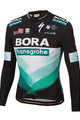 SPORTFUL Cycling winter long sleeve jersey - BORA 2020 WINTER - green/black