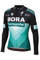 SPORTFUL Cycling winter long sleeve jersey - BORA 2019 WINTER - black/green