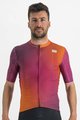 SPORTFUL Cycling short sleeve jersey - ROCKET - orange/bordeaux