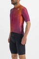 SPORTFUL Cycling short sleeve jersey - ROCKET - orange/bordeaux