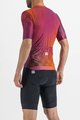 SPORTFUL Cycling short sleeve jersey - ROCKET - orange/bordeaux